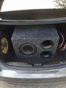 finished high output subwoofer enclosure