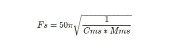 thiele small parameters equations fs