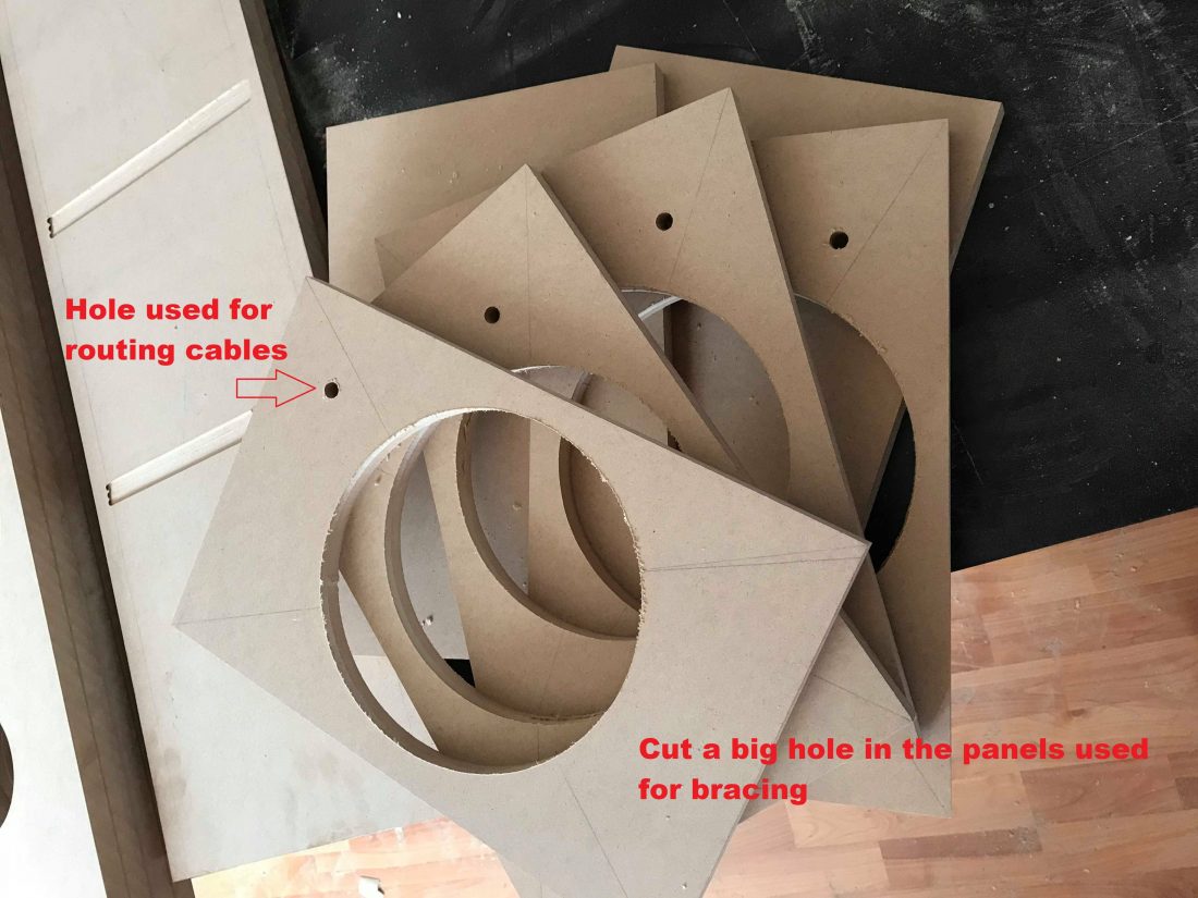 speaker enclosure braces
