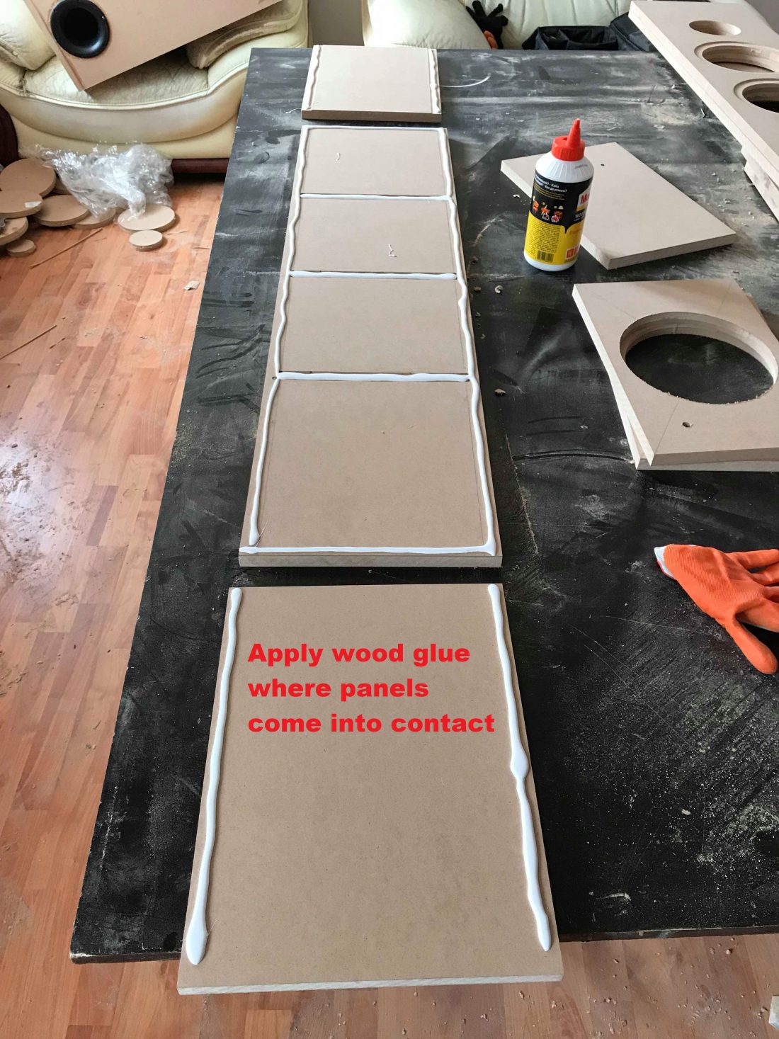 speaker box panels