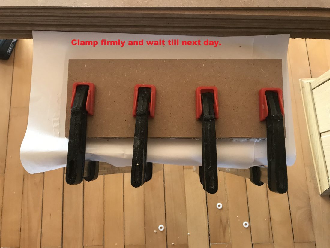 panels clamped